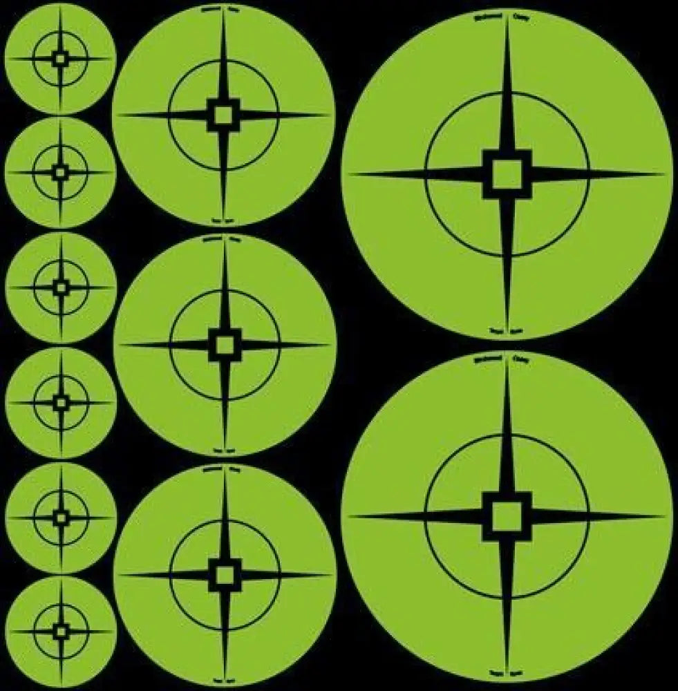 Birchwood Casey Paper Targets Assorted Green - 1-60’’ 2-30’’ 3-20’’ Buy at Faith and Freedom Outdoors