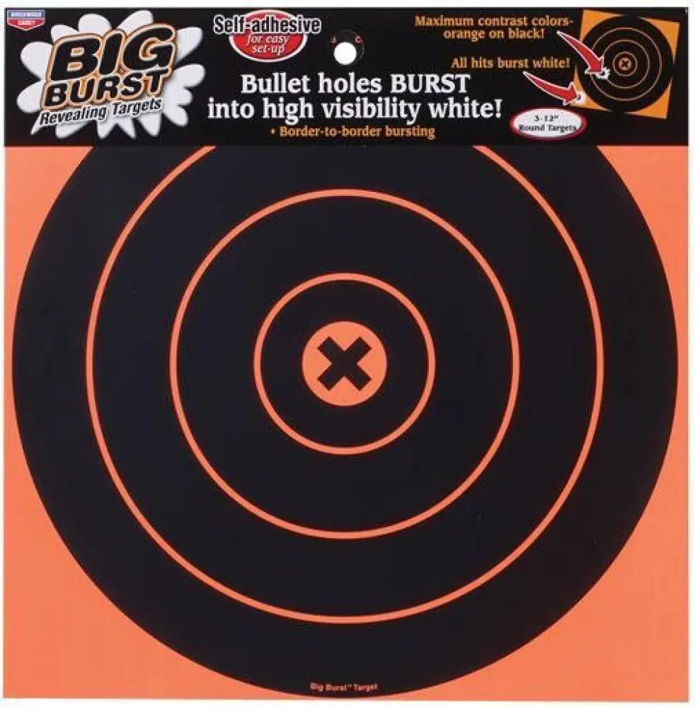 Birchwood Casey Paper Targets Big Burst Revealing 12’’ 3/pack Buy at Faith and Freedom Outdoors