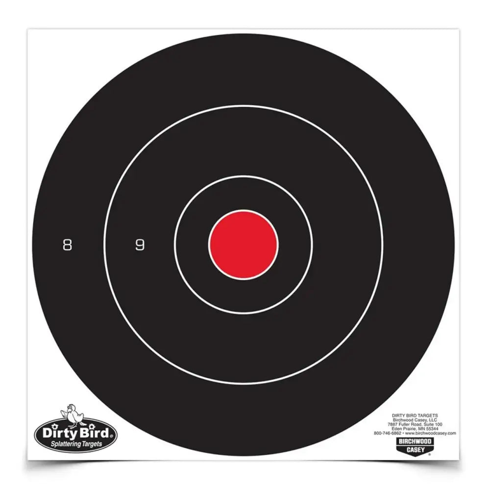 Birchwood Casey Paper Targets Dirty Bird 12’’ Bull’s-eye Target 100/ct Buy at Faith and Freedom Outdoors