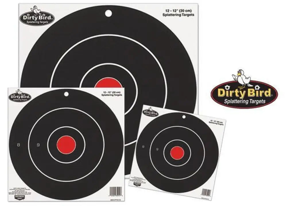 Birchwood Casey Paper Targets Dirty Bird Bull’s Eye 8’’ 25/pack Buy at Faith and Freedom Outdoors