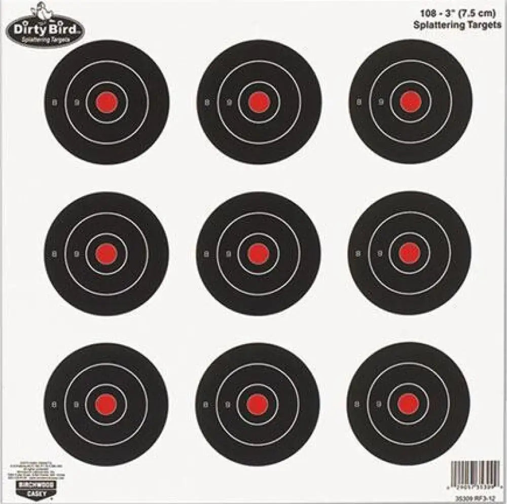 Birchwood Casey Paper Targets Dirty Bird Rapid Fire Buy at Faith and Freedom Outdoors
