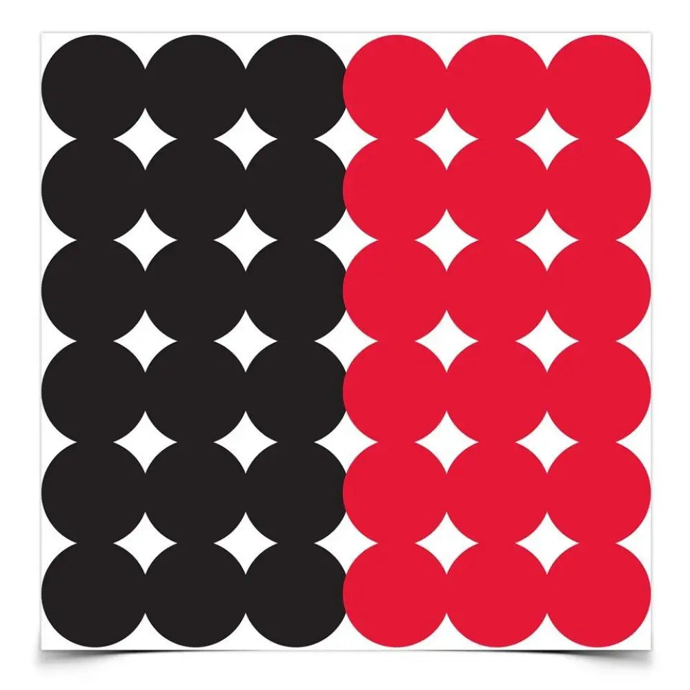 Birchwood Casey Paper Targets Dirty Bird Repair Pasters - 1’’ 432 Qty Red/black Buy at Faith and Freedom Outdoors