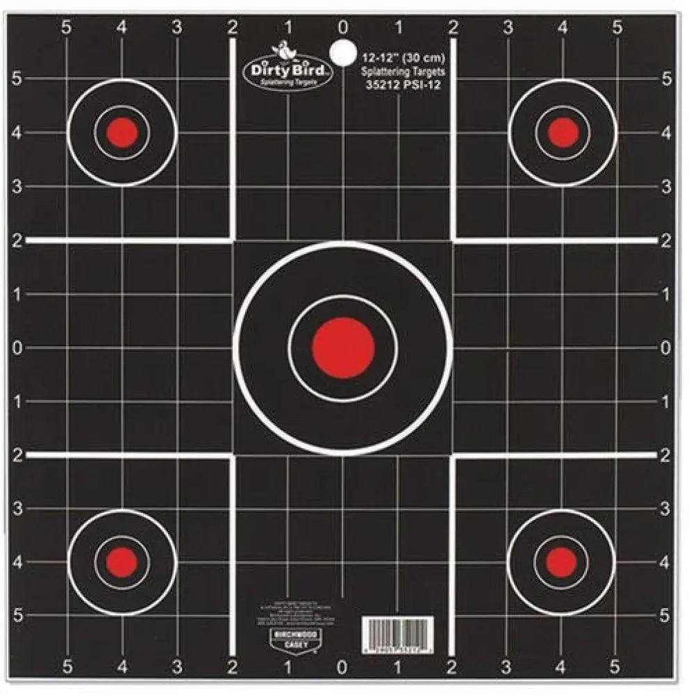 Birchwood Casey Paper Targets Dirty Bird Sight-in Target - 12’’ 12/pack Buy at Faith and Freedom Outdoors