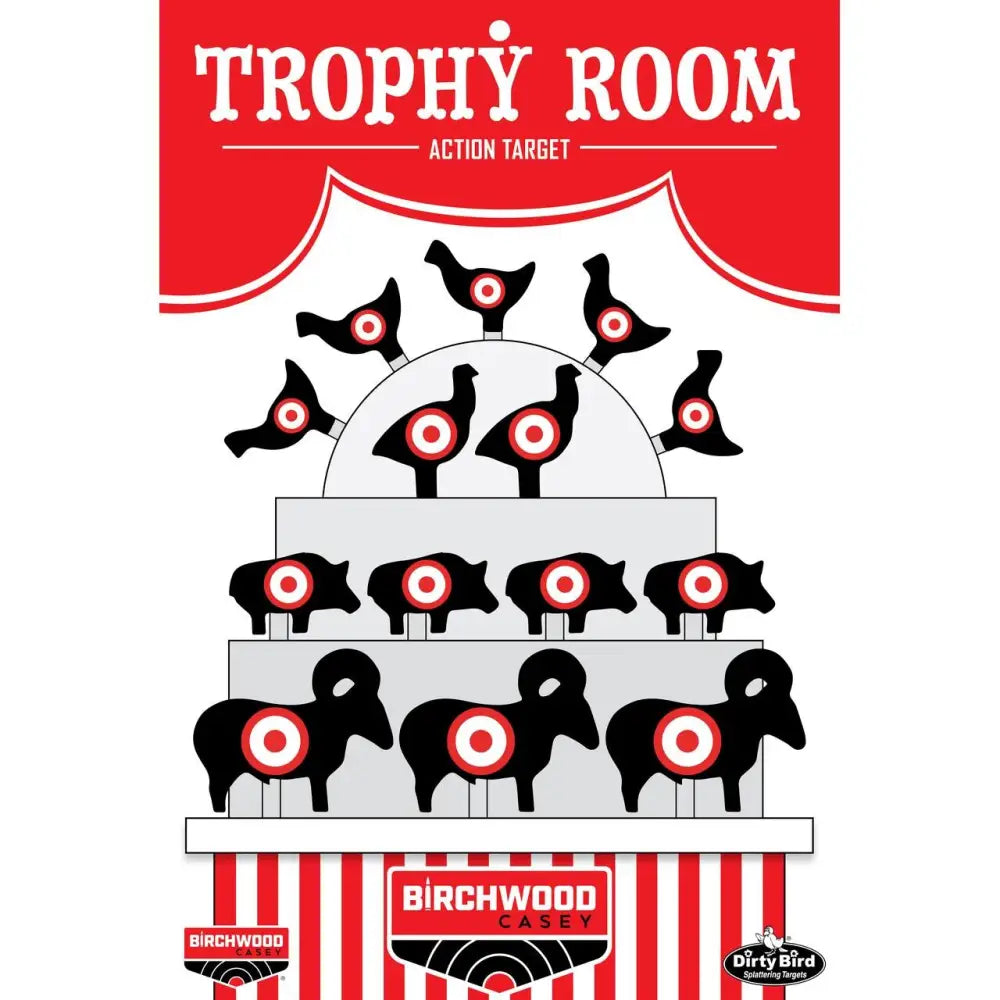 Birchwood Casey Paper Targets Dirty Bird ?Trophy Room’ Target 12’’x18’’ 6/ct Buy at Faith and Freedom Outdoors