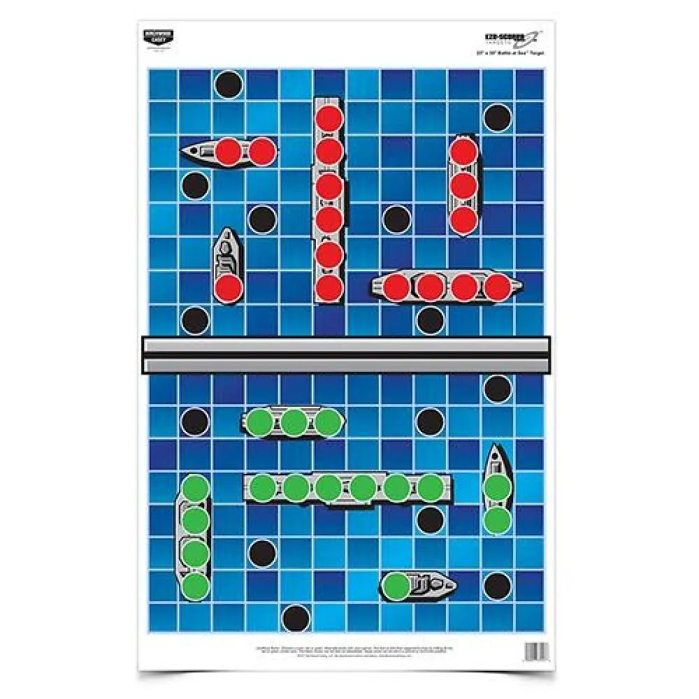 Birchwood Casey Paper Targets Eze-scorer 23’’ x 35’’ Battle at Sea - 5/ct Folded Buy at Faith and Freedom Outdoors
