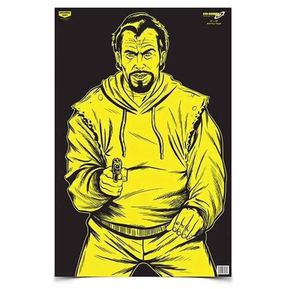 Birchwood Casey Paper Targets Eze-scorer 23’’ x 35’’ Bc Bad Guy Black/yellow - 5/ct Folded Buy at Faith and Freedom