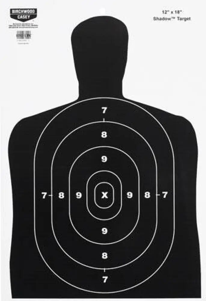Birchwood Casey Paper Targets Eze-scorer B27 Shadow Target 10/pack Buy at Faith and Freedom Outdoors