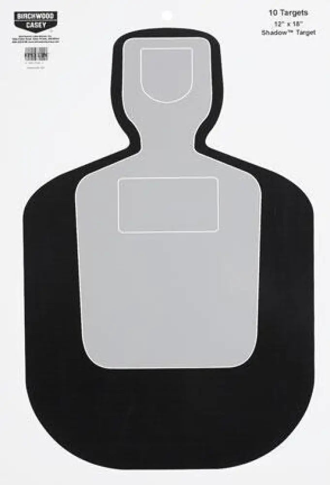 Birchwood Casey Paper Targets Eze-scorer Bc19 Shadow Target 10/pack Buy at Faith and Freedom Outdoors