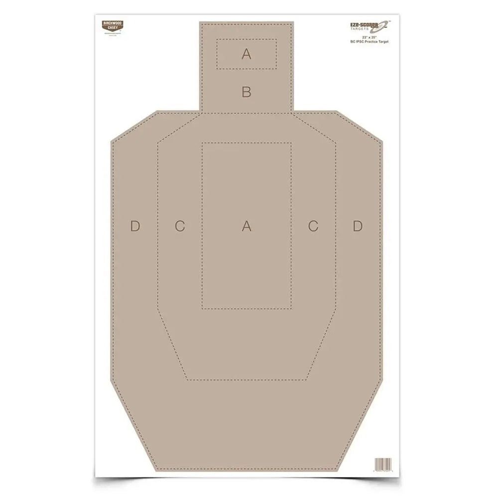 Birchwood Casey Paper Targets Eze-scorer Practice 23’’ x 35’’ Ipsc 100/ct Buy at Faith and Freedom Outdoors
