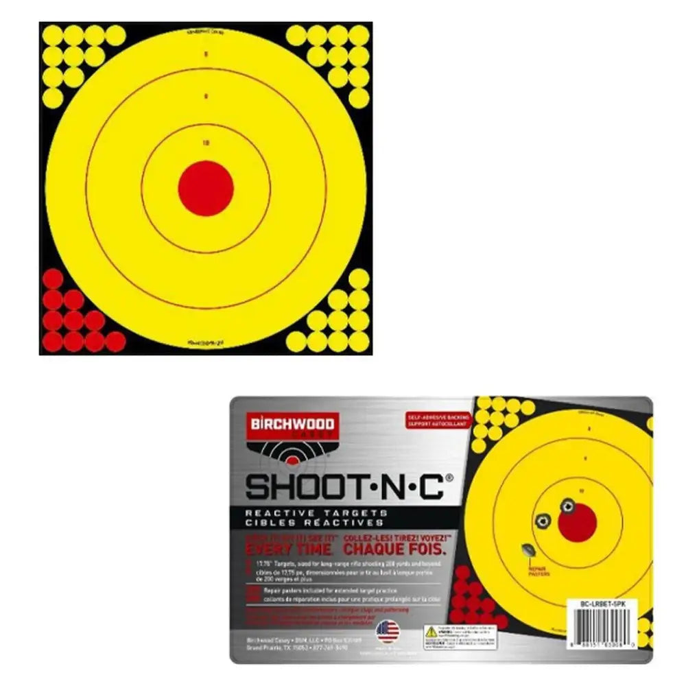 Birchwood Casey Paper Targets Longrange Bullseye Target - 5/ct Buy at Faith and Freedom Outdoors