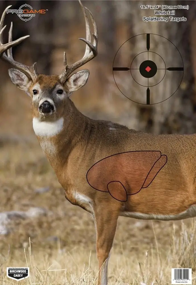 Birchwood Casey Paper Targets Pregame - Deer 16.5’’x24’’ 3 Pack Buy at Faith and Freedom Outdoors