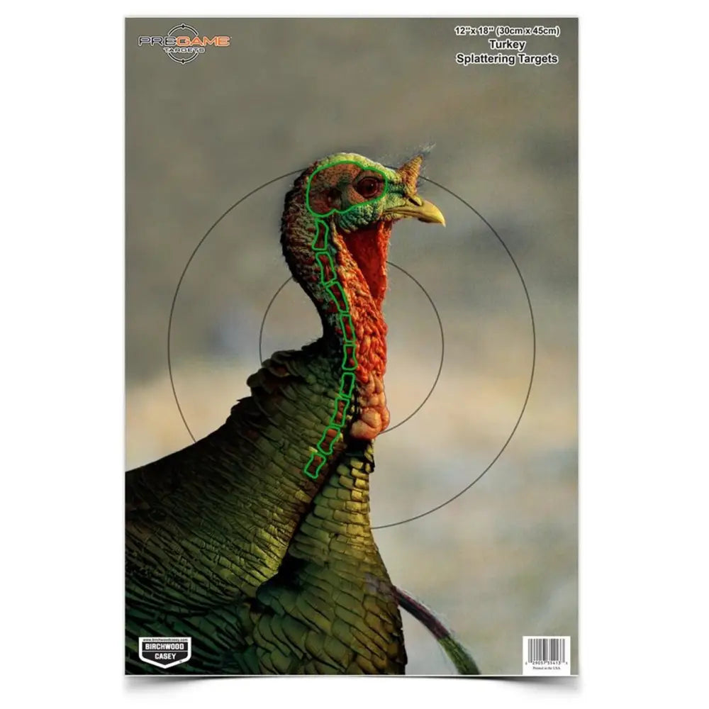Birchwood Casey Paper Targets Pregame Turkey 12’’x18’’ 8/ct Buy at Faith and Freedom Outdoors