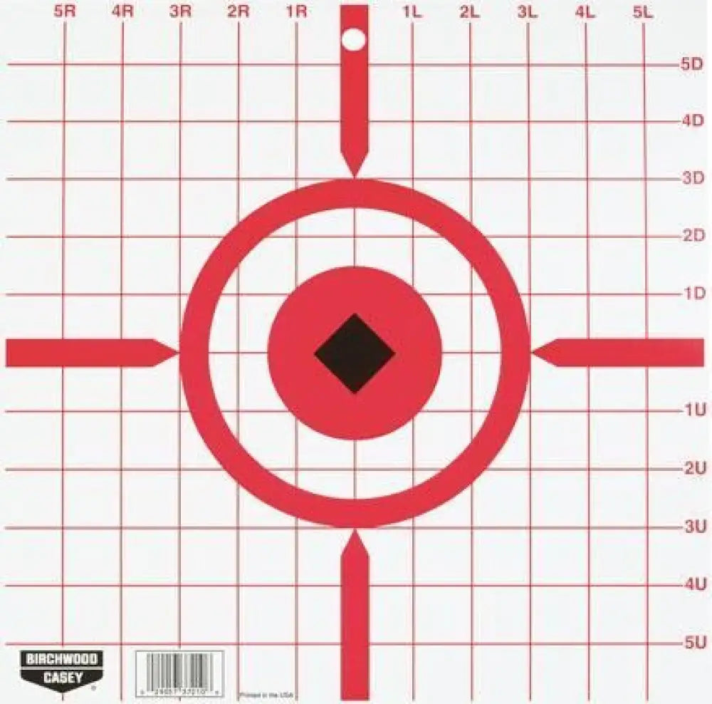 Birchwood Casey Paper Targets Rigid Crosshair Sight-in Target - 12’’ 10/pack Buy at Faith and Freedom Outdoors