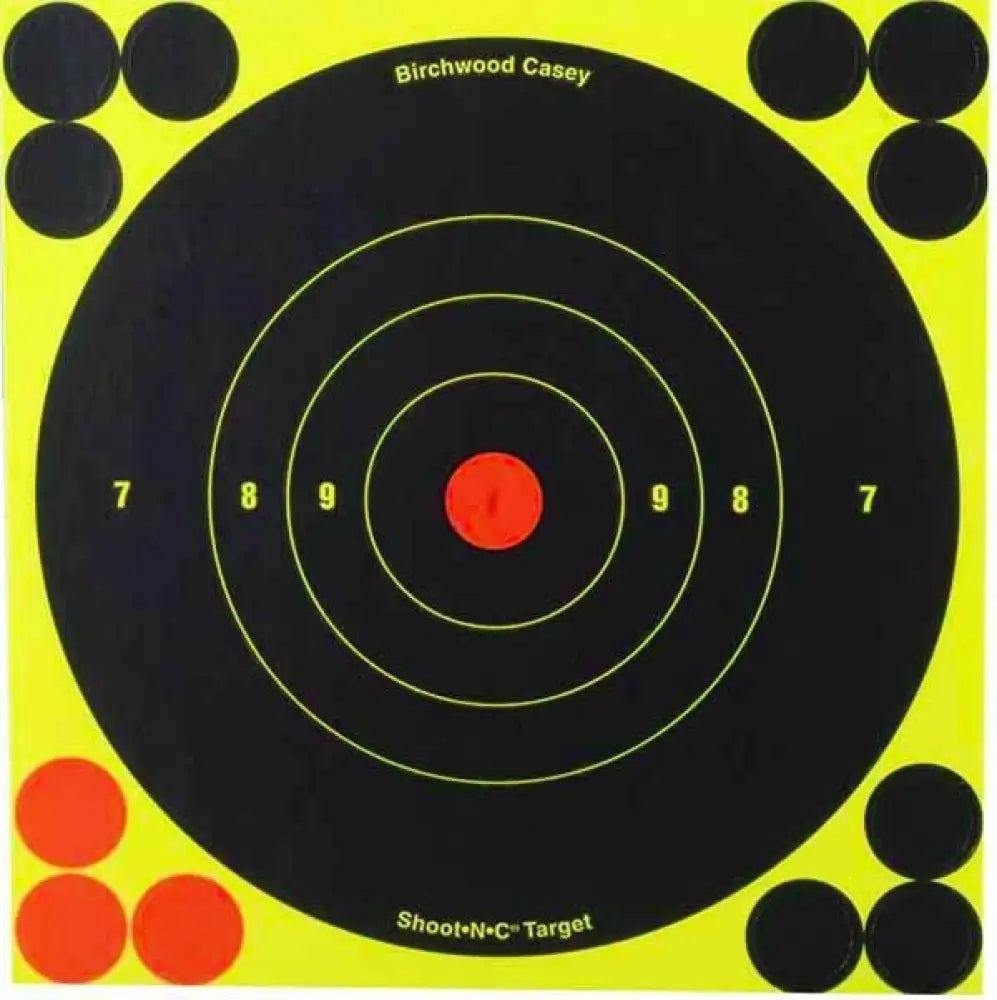 Birchwood Casey Paper Targets Shoot-n-c 6’’ Reactive Self-adhesive 60/pk Buy at Faith and Freedom Outdoors