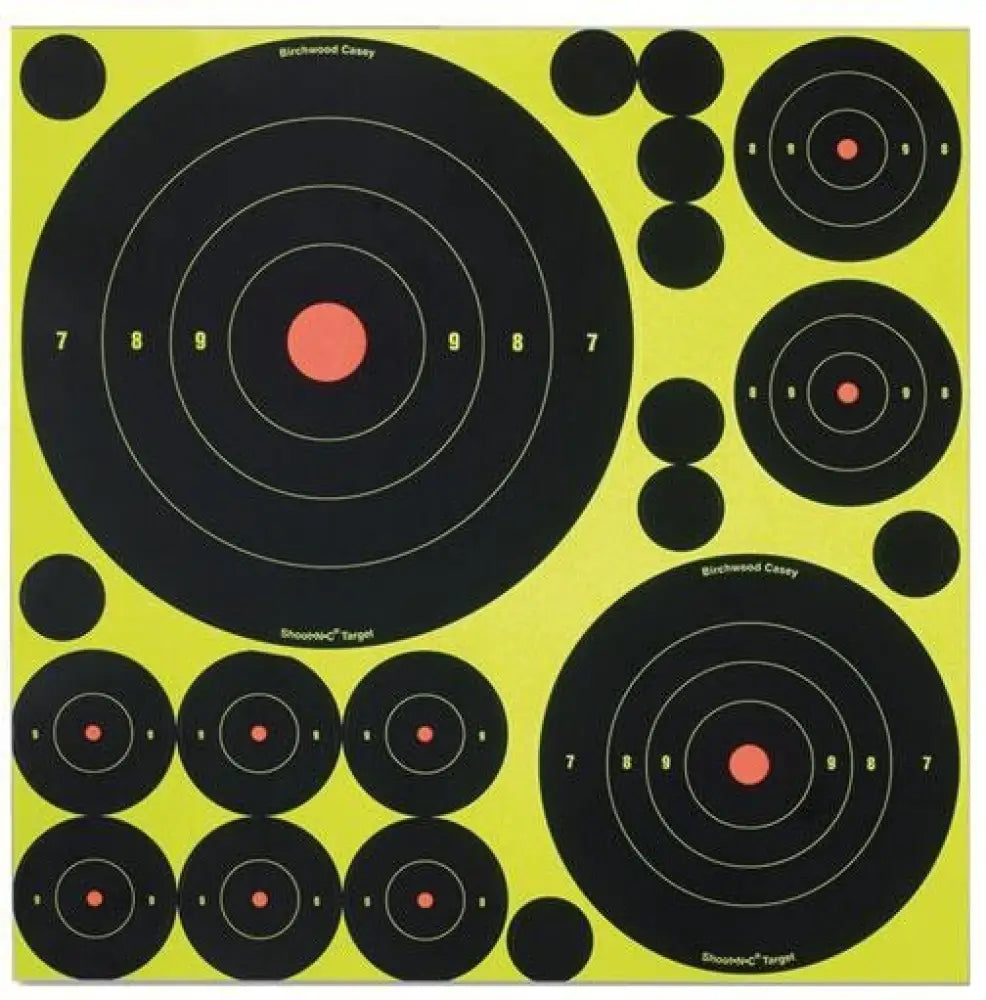 Birchwood Casey Paper Targets Shoot-n-c Adhesive Variety/pack Buy at Faith and Freedom Outdoors