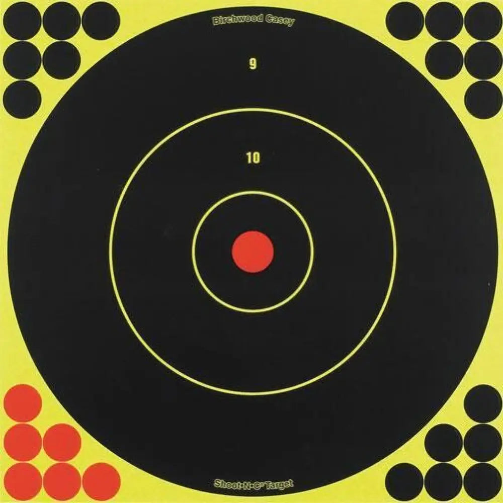 Birchwood Casey Paper Targets Shoot-n-c Bull 12’’ Bull’s-eye 5 Targets Buy at Faith and Freedom Outdoors
