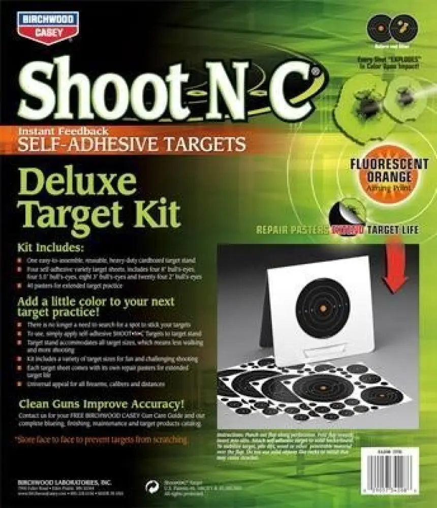 Birchwood Casey Paper Targets Shoot-n-c Deluxe Target Kit Buy at Faith and Freedom Outdoors