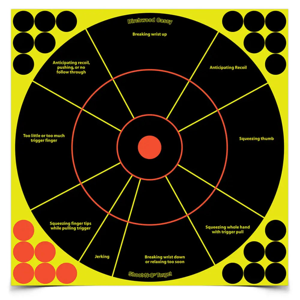 Birchwood Casey Paper Targets Shoot-n-c Handgun Trainer 12’’ 100/ct Buy at Faith and Freedom Outdoors