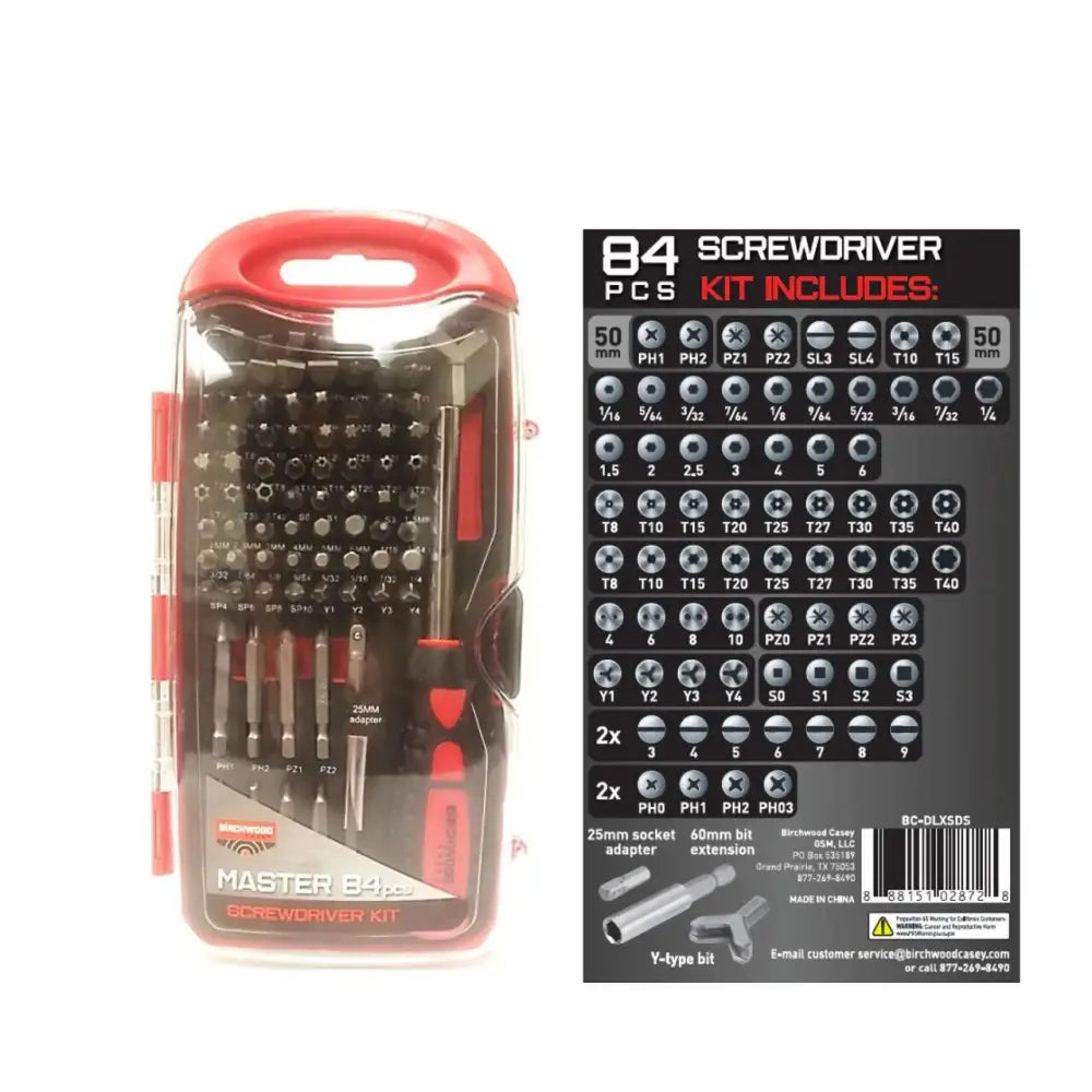 Birchwood Casey Screwdrivers & Torque Wrenches Master Screwdriver Set 84 Pc Kit Buy at Faith and Freedom Outdoors
