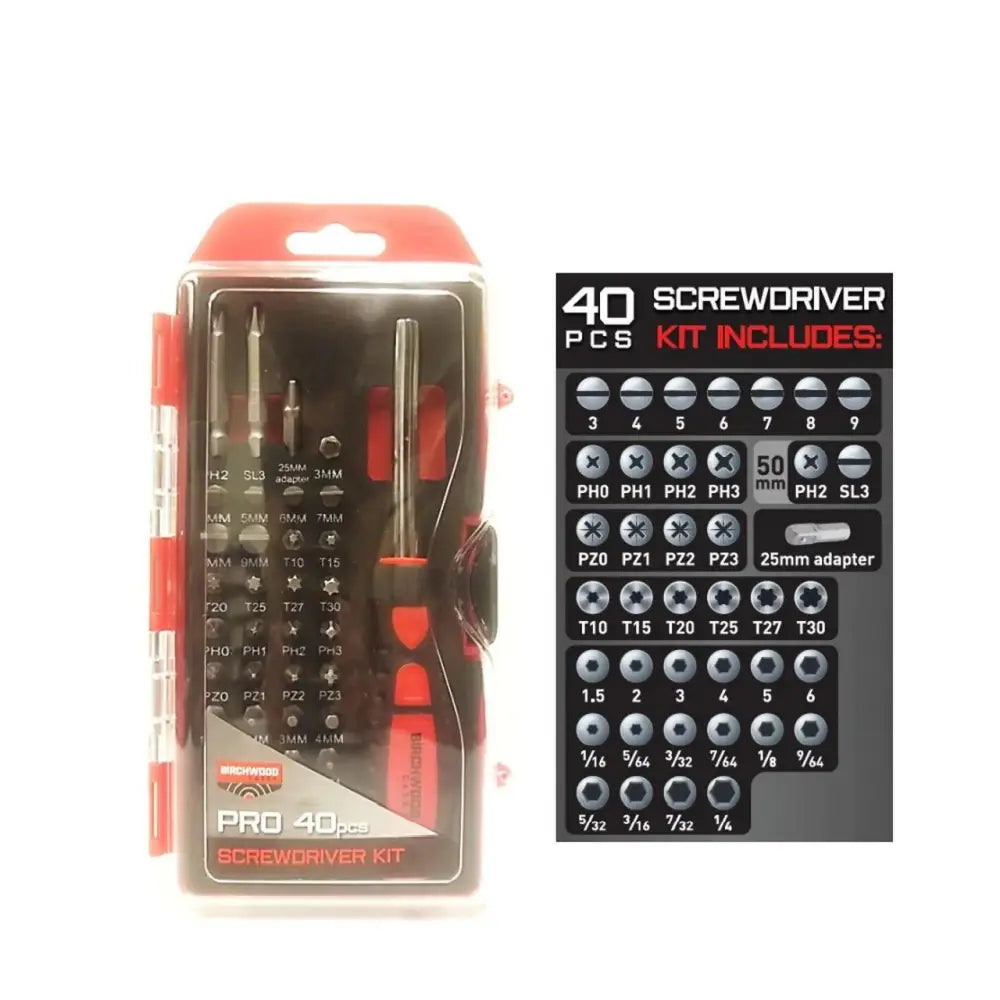 Birchwood Casey Screwdrivers & Torque Wrenches Pro Screwdriver Set - 40/ct Buy at Faith and Freedom Outdoors