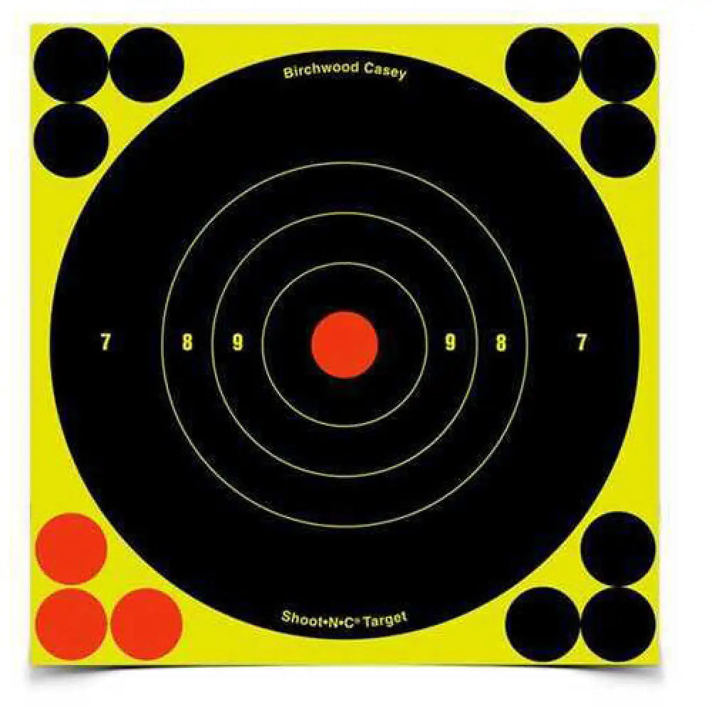 Birchwood Casey Shoot-n-c Targets: Bulls-eye 5.5’’ Round (per 12) 34512