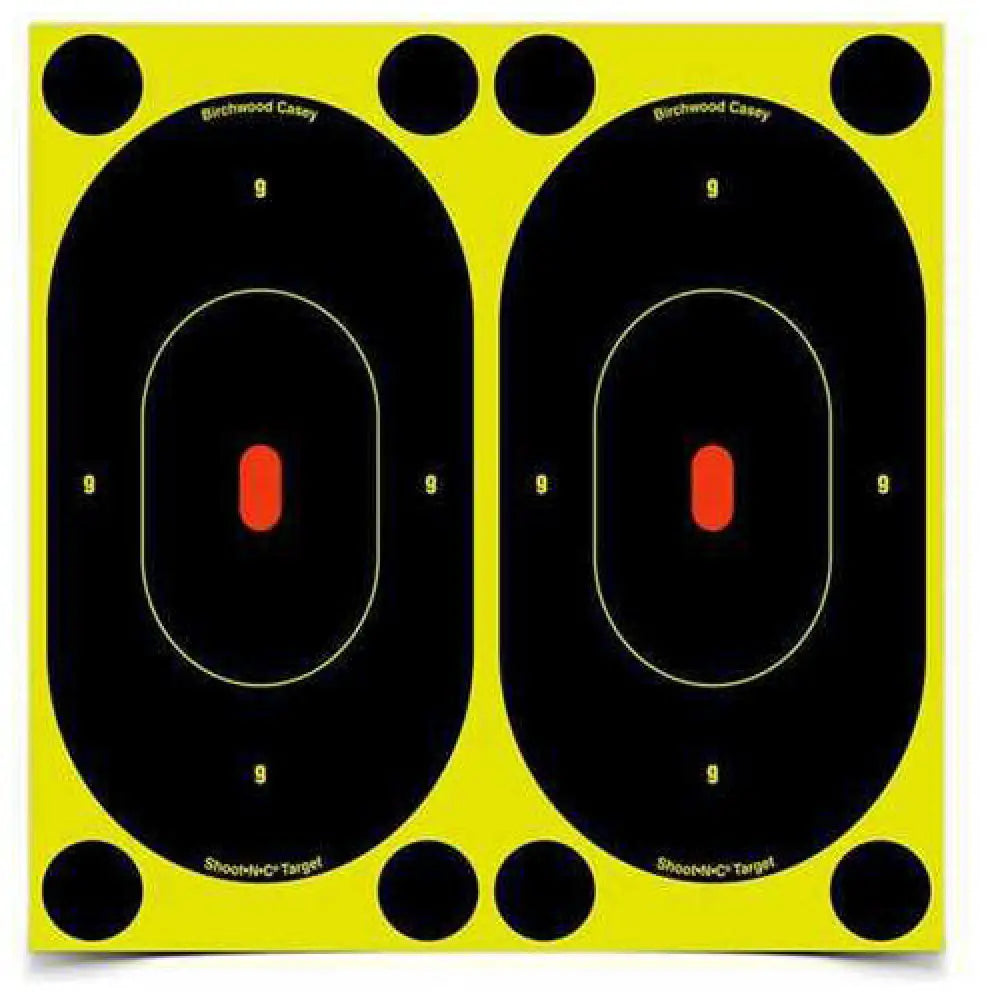Birchwood Casey Shoot-n-c Targets: Silhouette 7’’ Oval (per 12) 34710