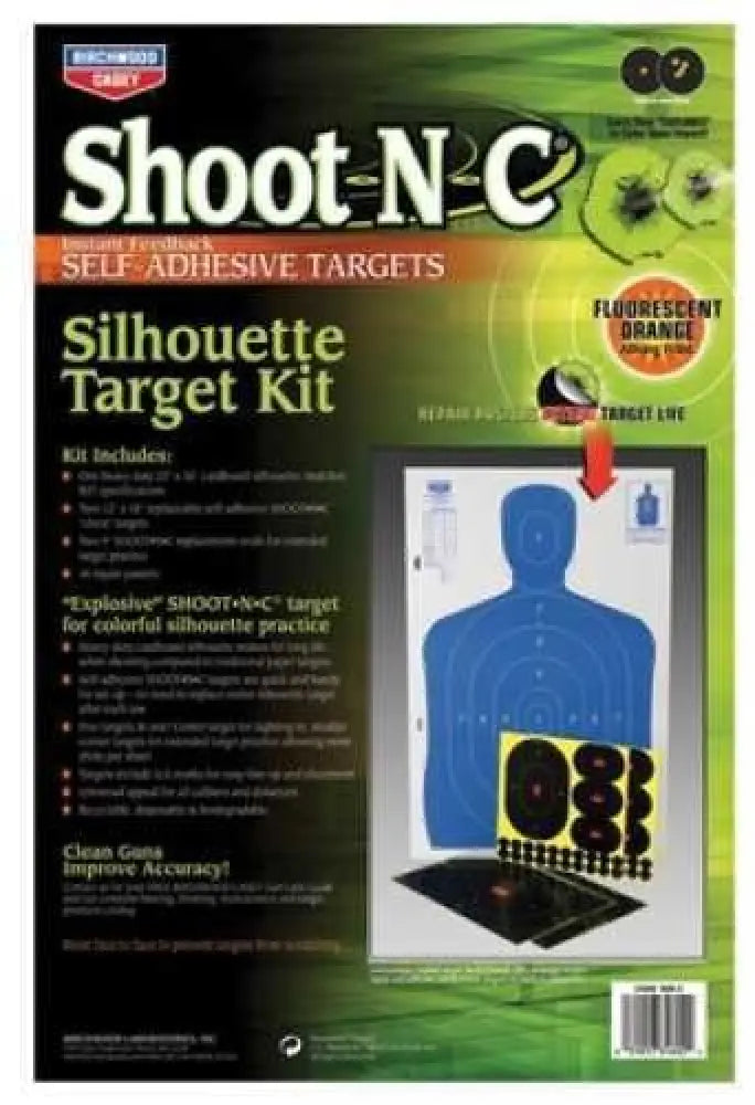 Birchwood Casey Shoot-n-c Targets: Silhouette Sok-2 12’’ x 18’’ B27 Kit (2 Pack) 34602