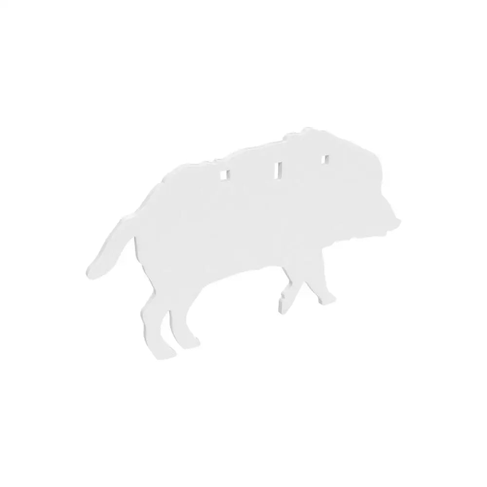 Birchwood Casey Steel Targets Ar500 3/8’’ Sileft Handouette Plate Target 3-hole Boar Buy at Faith and Freedom Outdoors