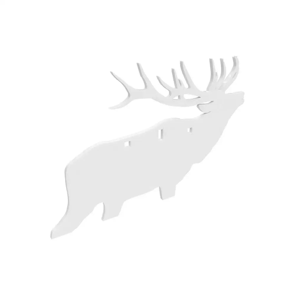 Birchwood Casey Steel Targets Ar500 3/8’’ Sileft Handouette Plate Target 3-hole Elk Buy at Faith and Freedom Outdoors