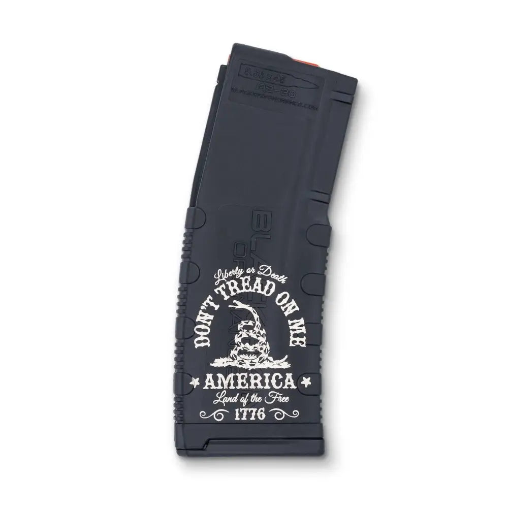 Black Rain Ordnance Inc Rifle Magazines Don’t Tread on me Ar Magazine 5.56x45 30 Round Buy at Faith and Freedom Outdoors