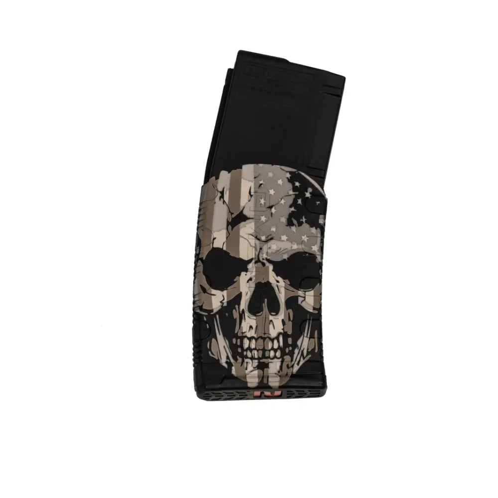 Black Rain Ordnance Inc Rifle Magazines Skull with Flag Ar Magazine 5.56x45 30 Round Buy at Faith and Freedom Outdoors