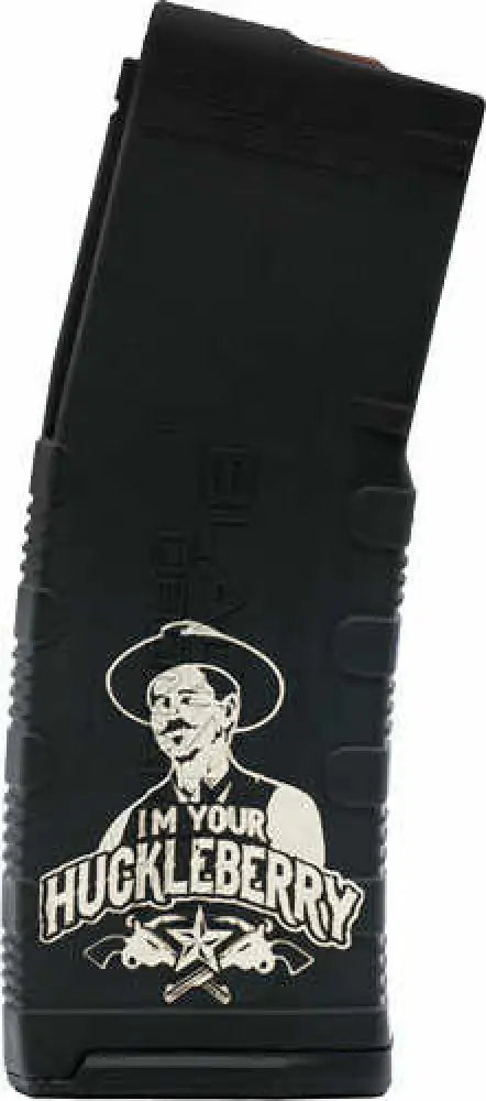 Black Rain Ordnance Magazine 30rd Polymer with Huckleberry Engraving Fits Ar-15 Platform