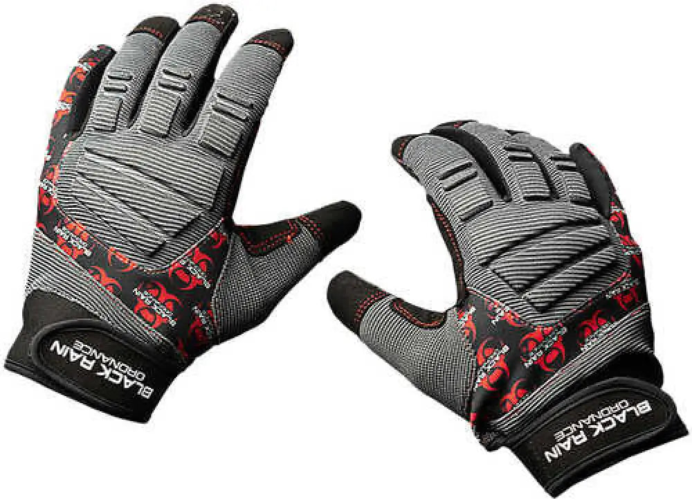 Black Rain Ordnance Tactglovegry/black/rdxl Tactical Gloves Black/gray/red Xl Velcro - Tactglovegry/blk/rdxl