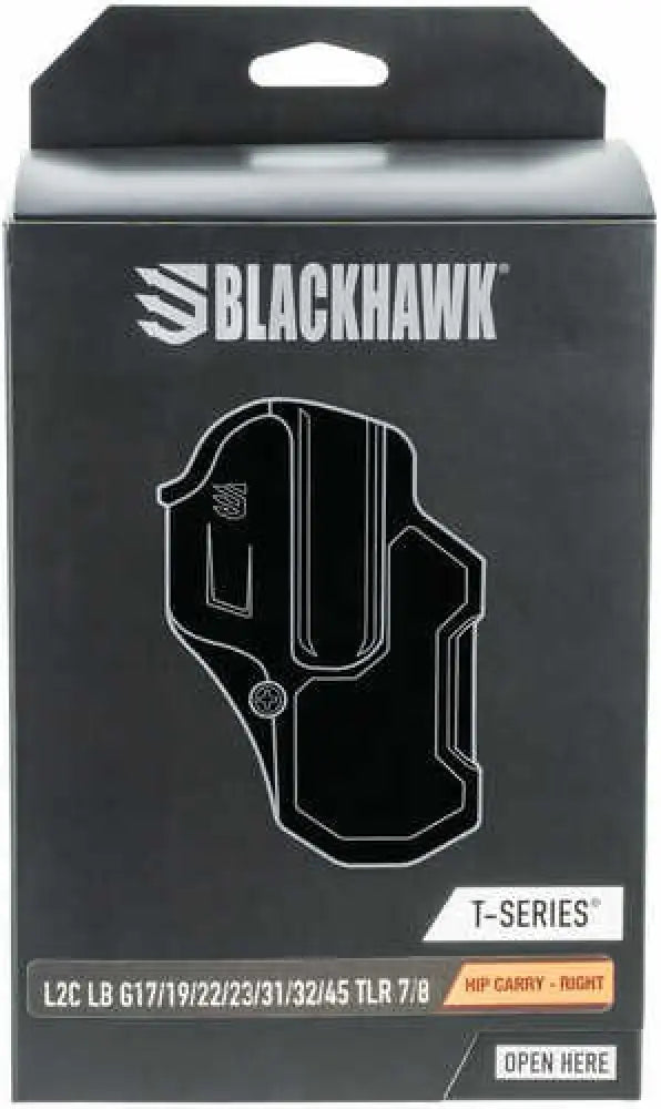 Blackhawk 410200bkr T-series L2c Light Bearing Polymer Owb for Glock 1719222331324547 w Tlr 7/8 Right Hand