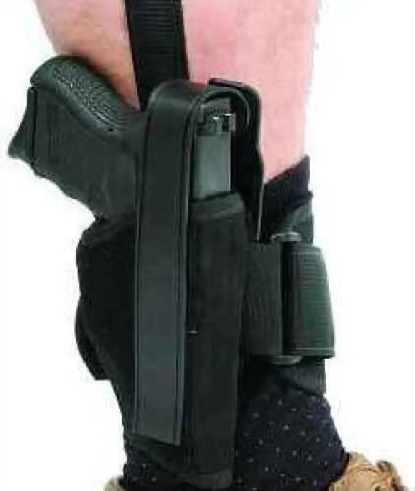 Blackhawk! Ankle Holster Size 16 Fits 3.25’’ - 3.75’’ Barrel Medium and Large Autos Right Hand 40ah16bk-r