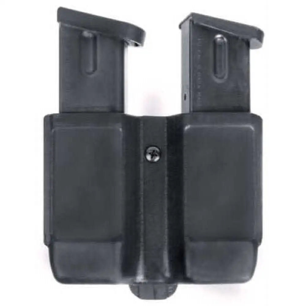 Blackhawk Products Group Matte Double Mag Case Single Stack 9mm/.40 Caliber - Built-in Tension Spring i 410510pbk
