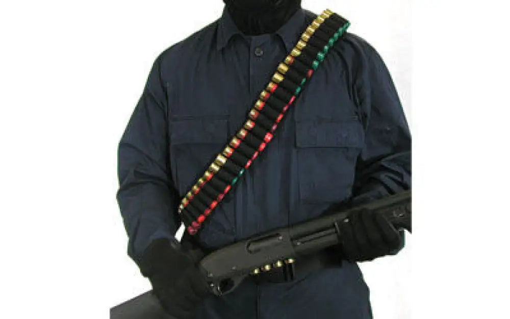 Blackhawk Shtgn Bandolier (55) Black Buy at Faith and Freedom Outdoors - Pouches - Bandolier