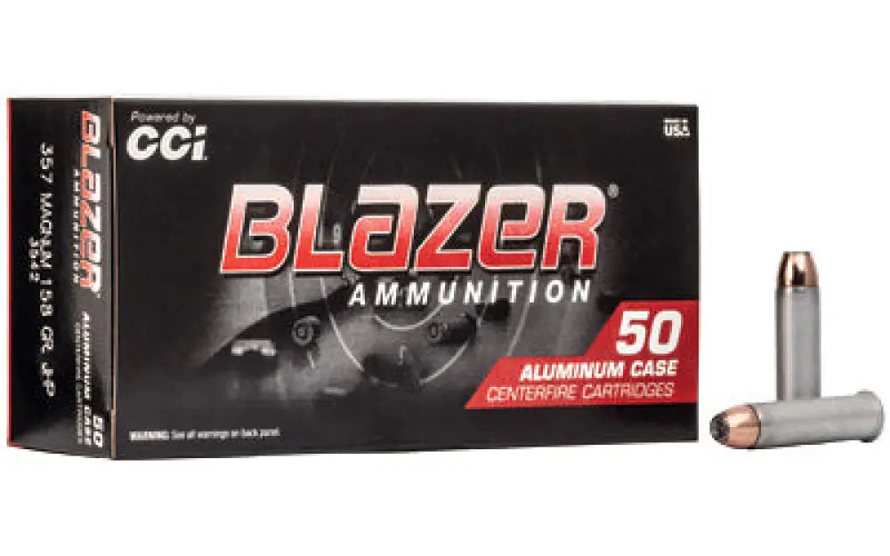 Blazer 357mag 158gr Jhp 50/1000 Buy at Faith and Freedom Outdoors - Jacketed Hollow Point