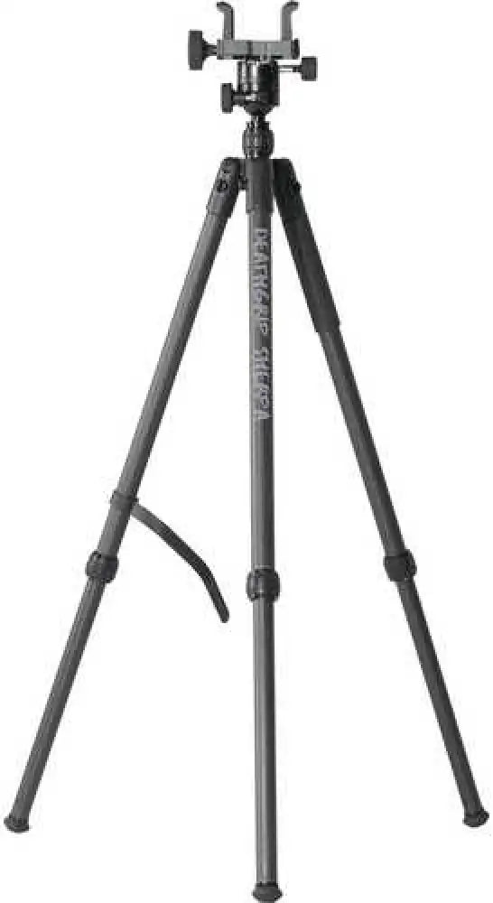 Bog-pod 1168229 Deathgrip Sherpa Tripod with Removable Center Post Black/carbon Fiber Legs Rubber Removeable Spike