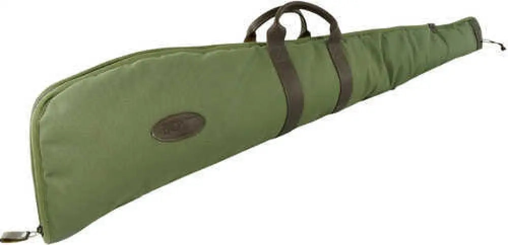 Boyt Harness Gcrfus48 Canvas Rifle Case 48’’ Green Waxed with Tanned Leather Accents Quilted Flannel Lining