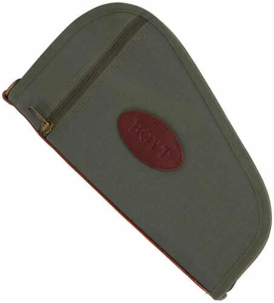 Boyt Harness Pp41black Heart-shaped Pistol Case Made of Waxed Canvas with Black Finish Quilted Flannel Lining Full Len