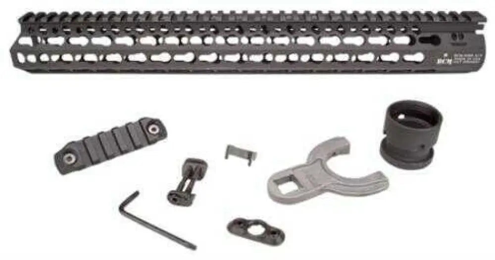 Bravo Company Alpha Keymod Rail Fits Ar Rifles 15’’ Aluminum Alloy Black Finish Includes Bcm Sling Mount