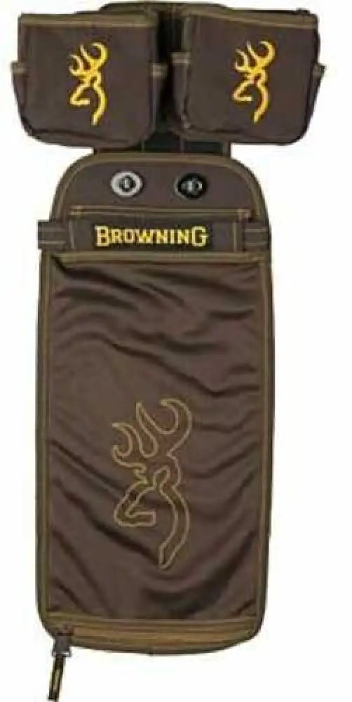 Browning 125188 Comp Series Shell Pouch Brown Water-resistant Polyester & Box Carriers Molle Belt Clip