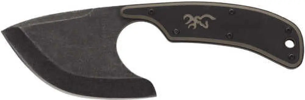 Browning 3220323 Cutoff 2.50’’ Fixed Skinner Plain Black Oxide Stonewashed 9cr14mov Ss Blade Black/tan G10 Handle