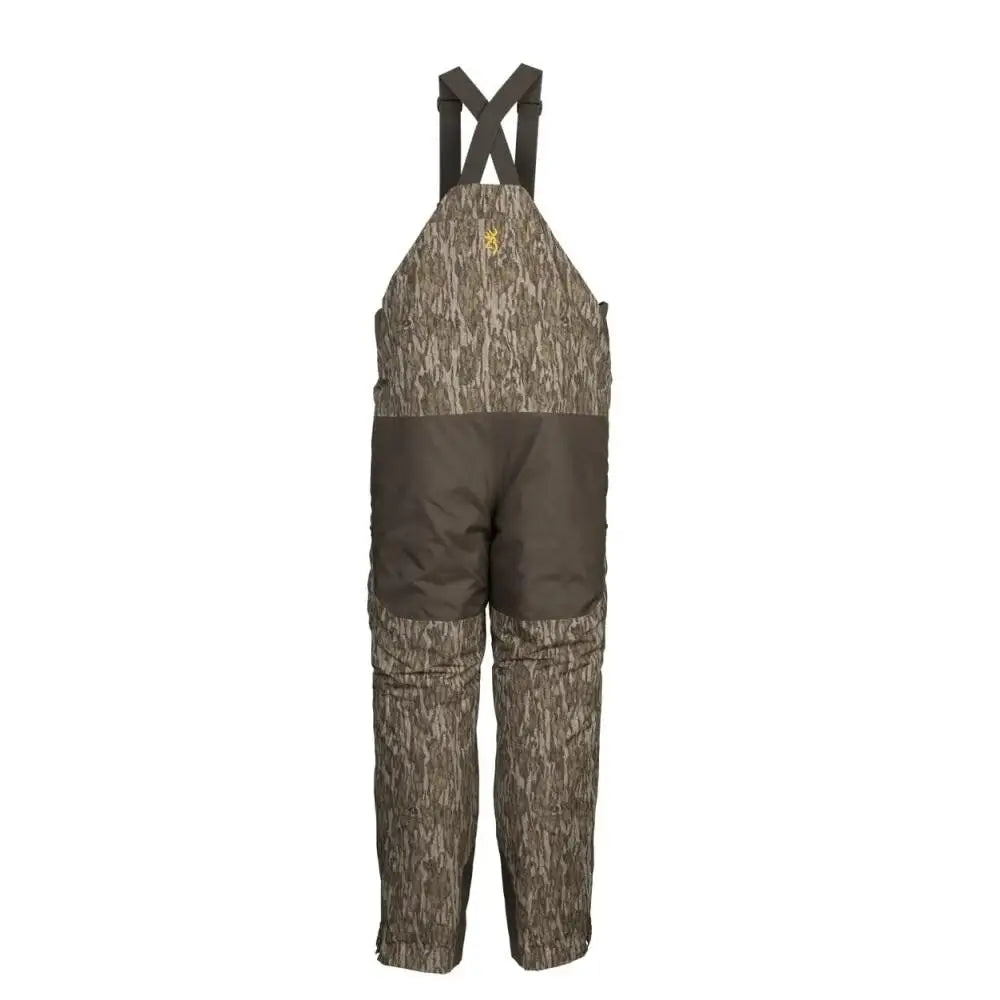 Browning Bibs & Coveralls Insulated Bib Overalls Mossy Oak Bottomland l Buy at Faith and Freedom Outdoors