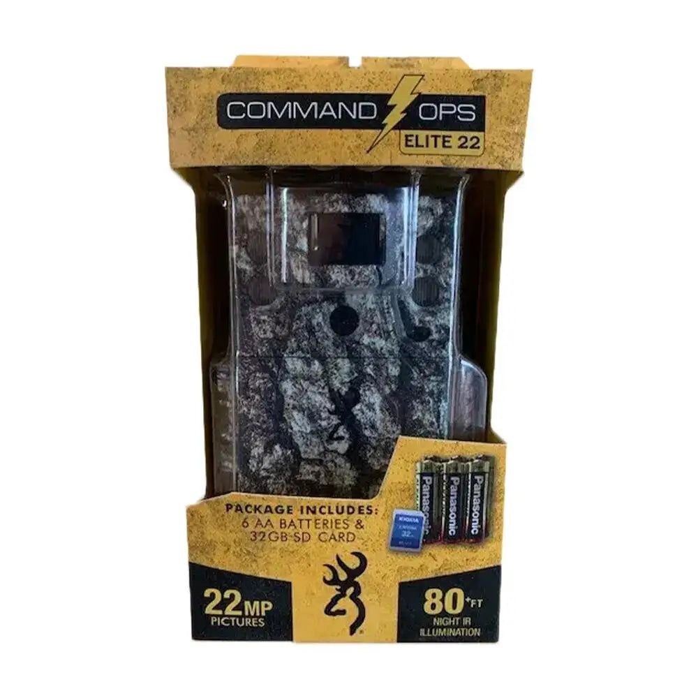 Browning Camera Non Cellular Trail Cameras Command Ops Elite 22 Combo with 32gb Sd Card and 6 Aa Batteries Buy at Faith