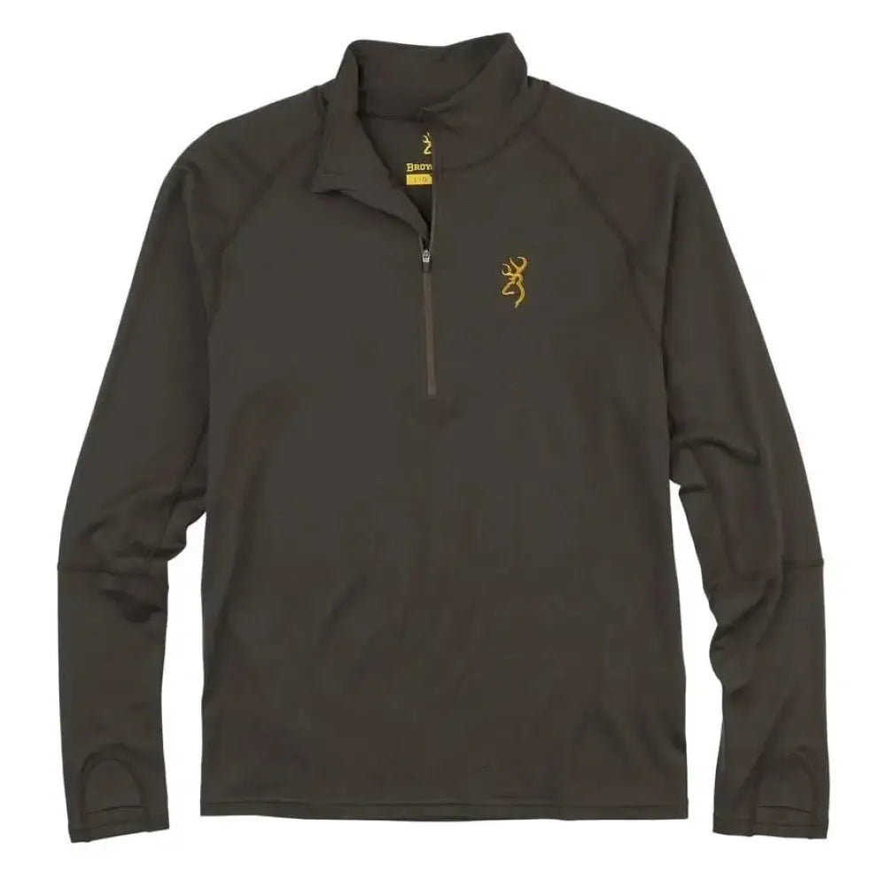 Browning Hoodies & Sweatshirts|long Sleeve Shirts Merino 1/4 Zip Shirt Major Brown s Buy at Faith and Freedom Outdoors