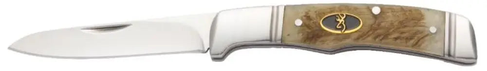Browning Knives & Edged Tools|knives Joint Venture Pocket Knife Jigged Sheep Horn - 3’’ Blade Buy at Faith and Freedom