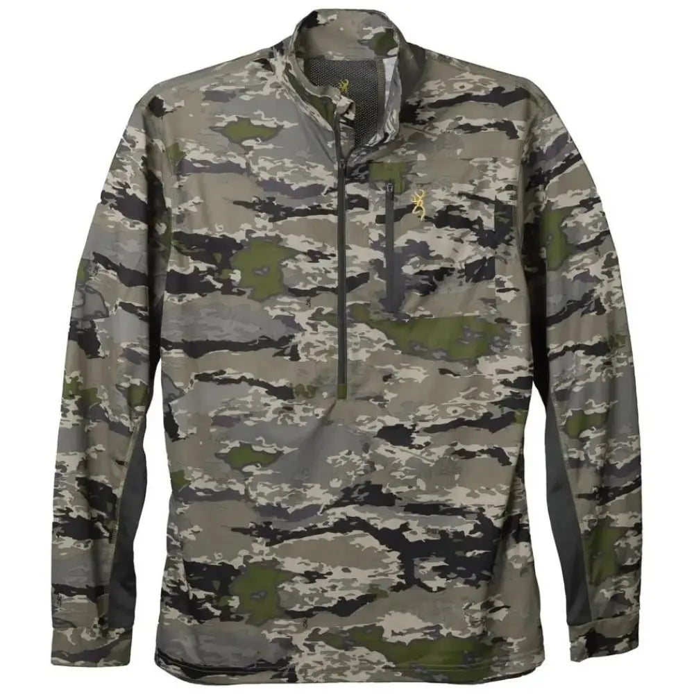 Browning Long Sleeve Shirts|clothing & Footwear Early Season 3/4 Zip Shirt Ovix s Buy at Faith and Freedom Outdoors