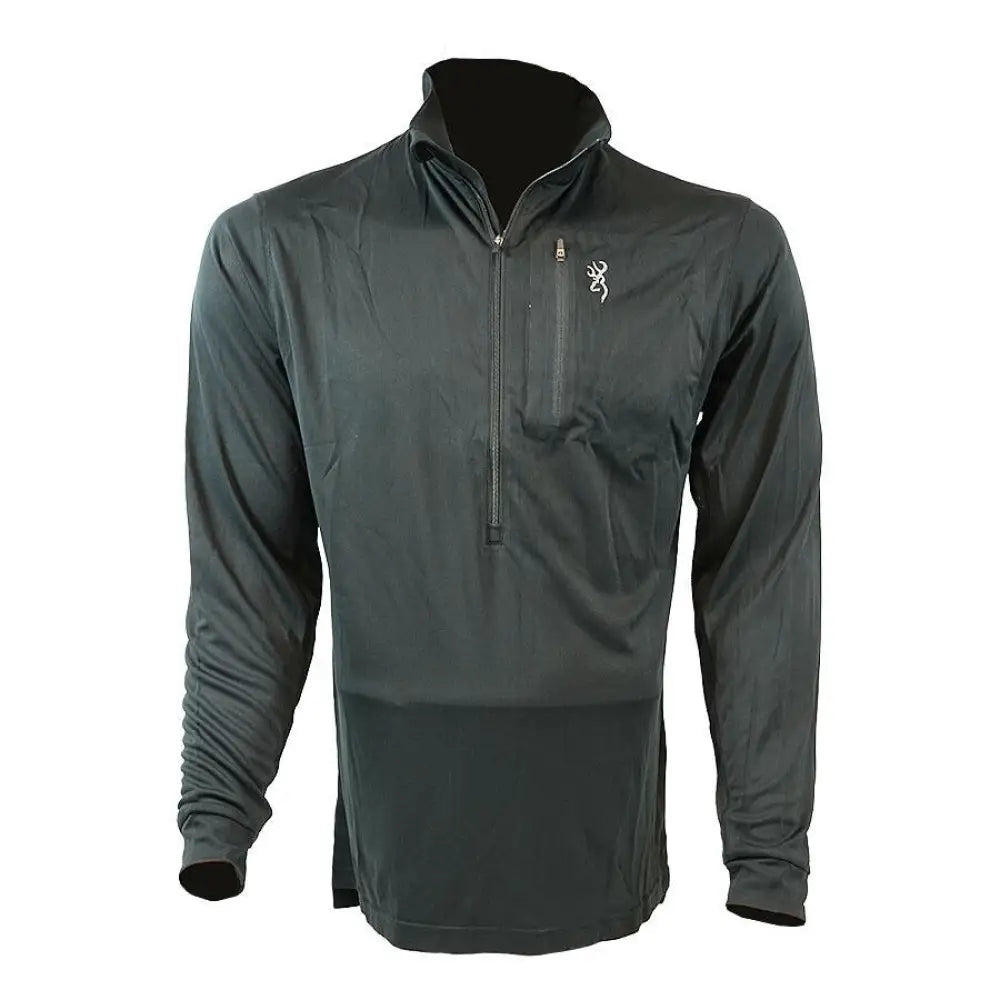 Browning Long Sleeve Shirts|long Shirts Early Season 3/4 Zip Shirt Black Xl Buy at Faith and Freedom Outdoors